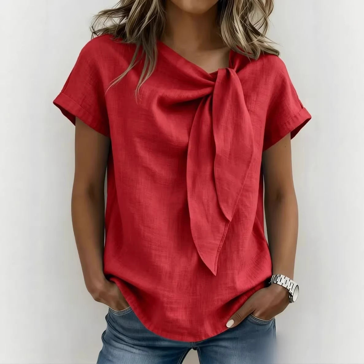 Women's Short-sleeve Fashionable Casual Top T-shirt
