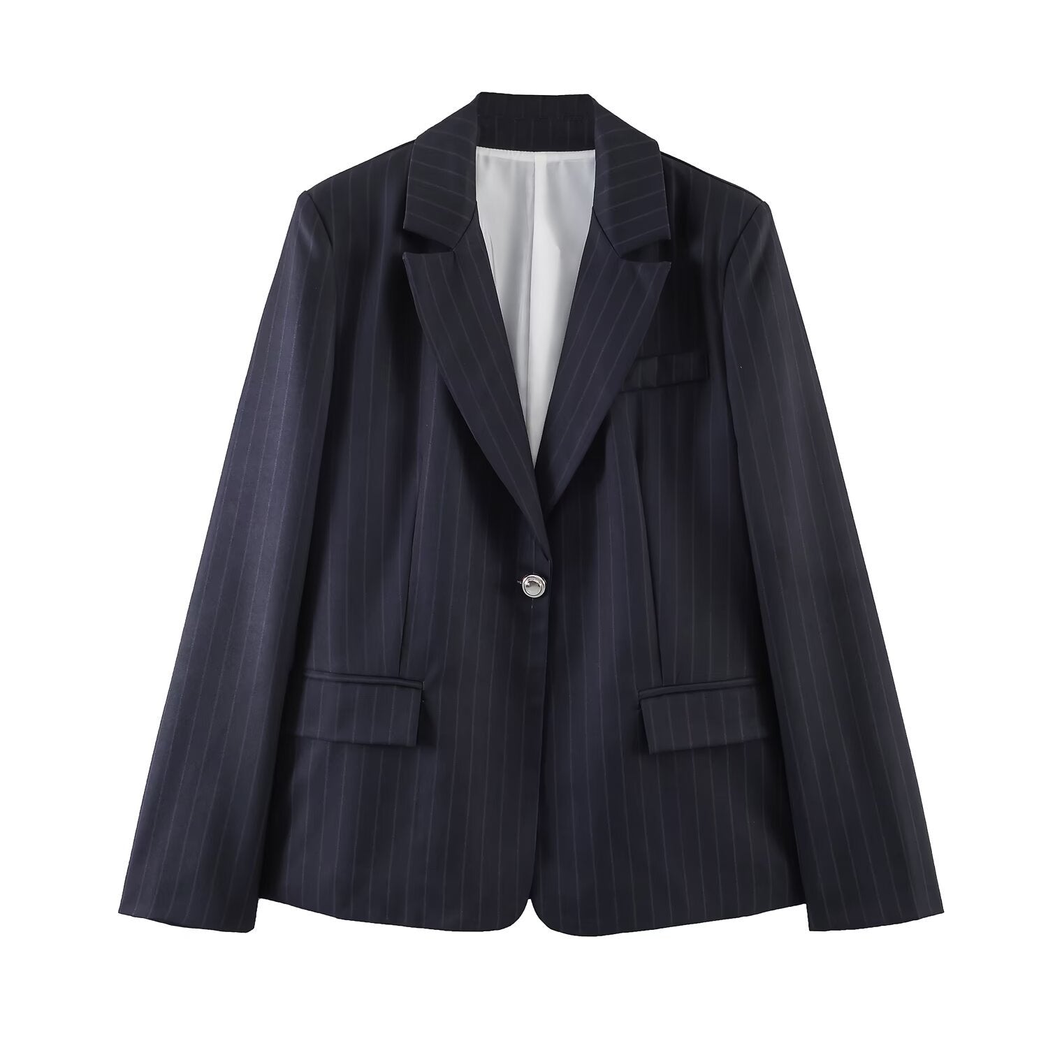 European And American-style Slim-striped Casual Suit