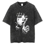 Men's Fashion Washed Streetwear Graphic Prints
