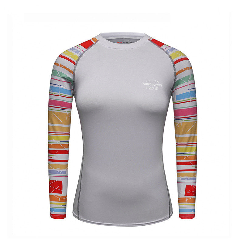 Women's Sports Long Sleeve Printed Tight Yoga Clothing