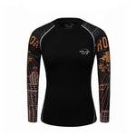 Women's Sports Long Sleeve Printed Tight Yoga Clothing