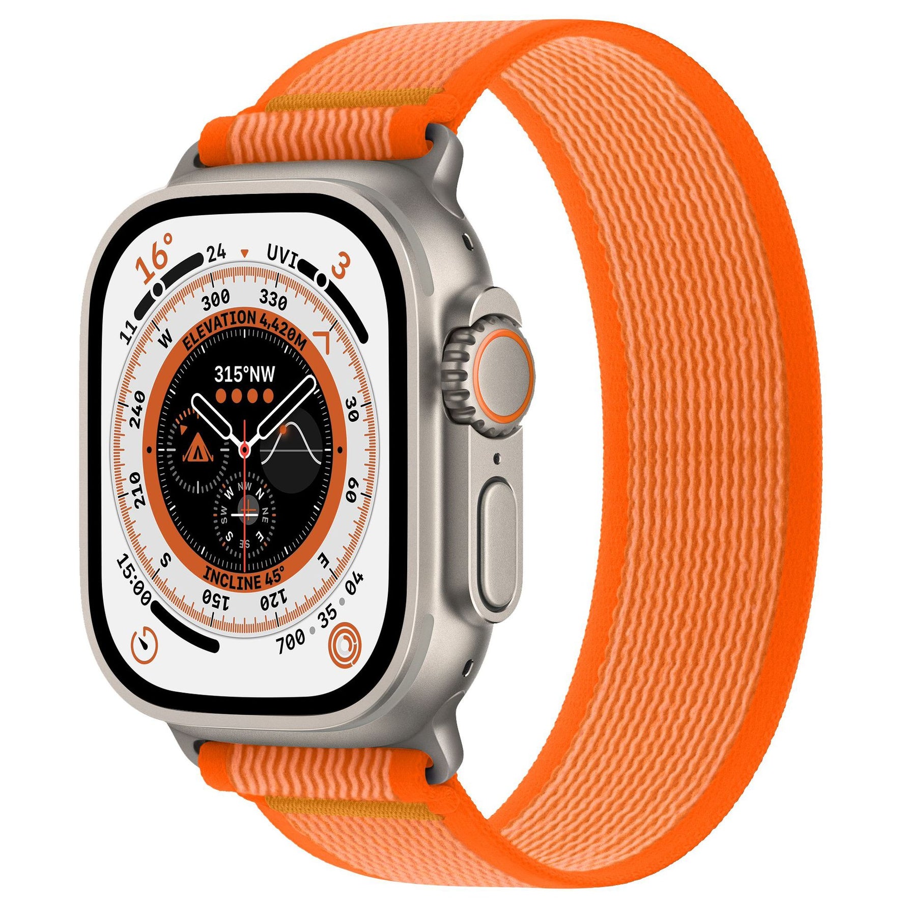 Wild Diameter Single Ring Strap Integrated Nylon Watchband