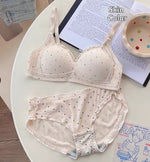 Womens Casual Seamless Anti-Sag Bra And Panty Set