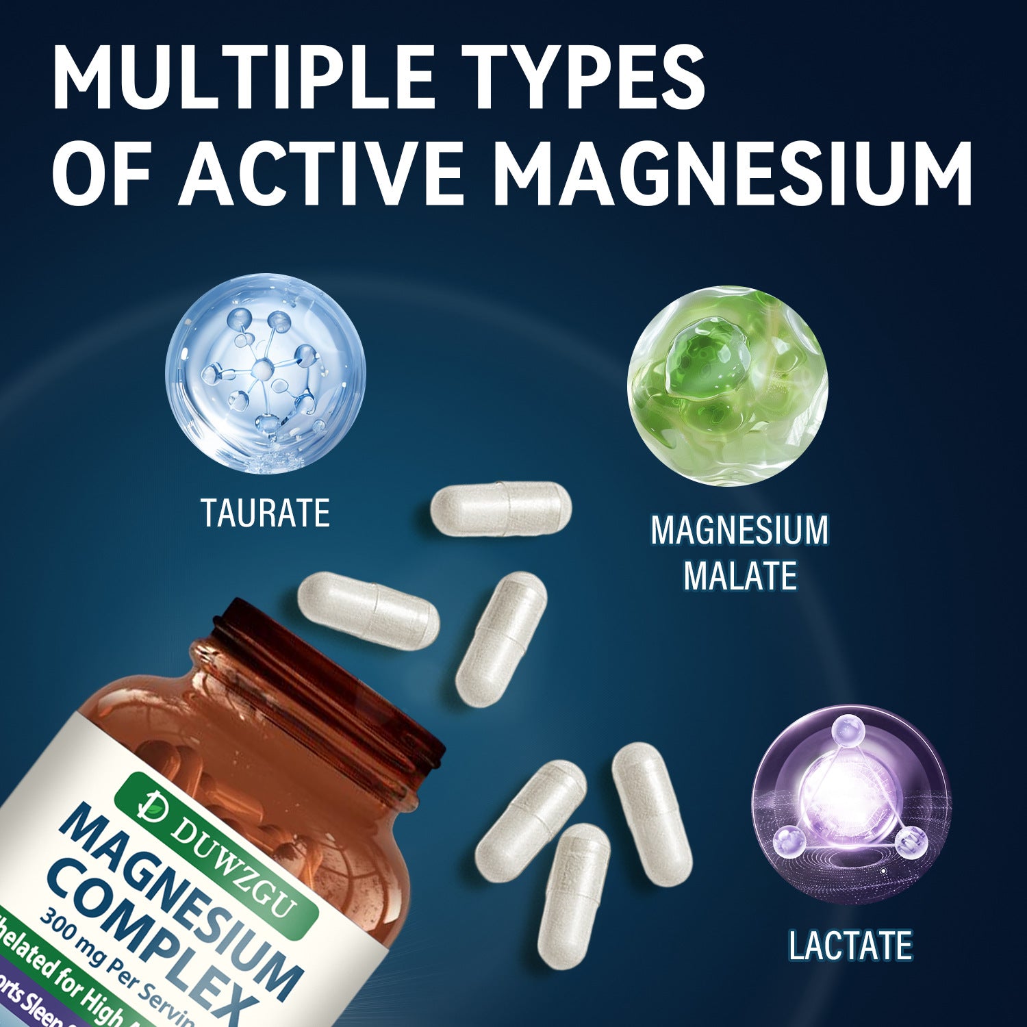 Best-selling Zinc Magnesium Complex Capsules 90 Capsules High Absorption