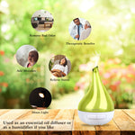 1Pc Drop Shaped Cool Mist Humidifier Ultrasonic Aroma Essential Oil Diffuser With LED Light For Office Home Room Vehicle Study Yoga Spa