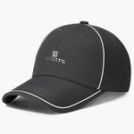 The New Style Fluorescent Strip Beanie Baseball Cap With A Curved Brim And A Chin Strap, In Korean Version, Is Suitable For Outdoor Cycling.