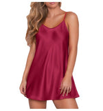 Comfortable Sheer Plus-Size Sexy Suspender NightgownLounge Dress