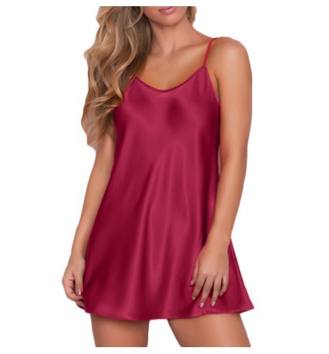 Comfortable Sheer Plus-Size Sexy Suspender NightgownLounge Dress
