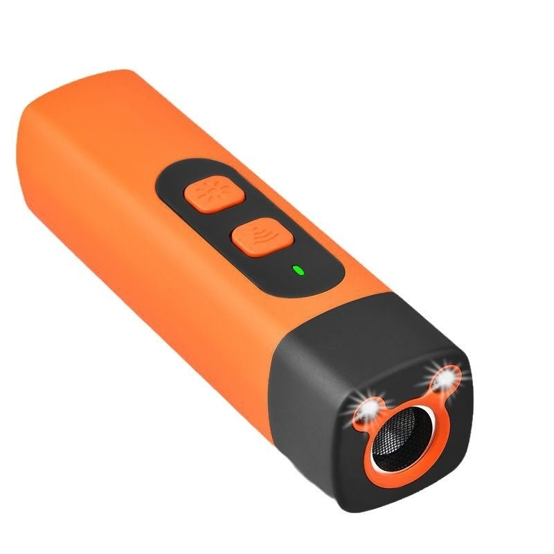 Pet Dog Repeller Ultrasonic Dog Training Device Rechargeable Anti Dog Bark Deterrent Device With LED Flashlight Pets Supplies