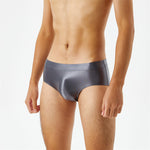 Seamless Crotch One Piece Oily Glossy Silky Panty