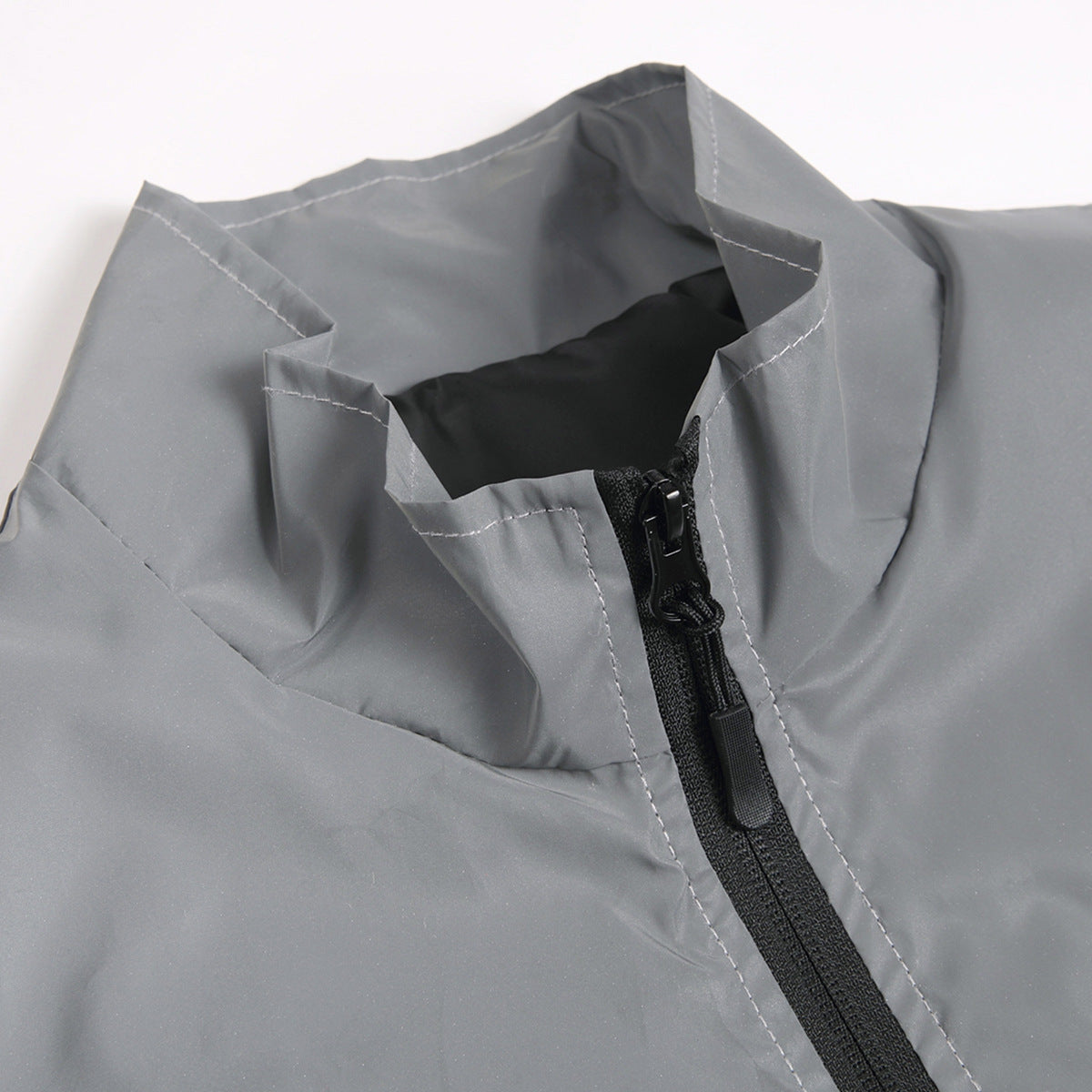 Men's Stand-Up Collar Reflective Jacket