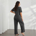 Best-selling Casual Long-sleeve Top And High-waisted Pants Set