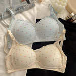 Womens Casual Seamless Anti-Sag Bra And Panty Set