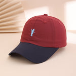 Fashionable Multi-color Embroidered Bear Baseball Cap With Versatile And Quick-drying Properties, Suitable For Daily Wear, Casual Outings And Outdoor Activities.