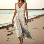 Sleeveless Casual Printed Elegant Slim-fit Dress