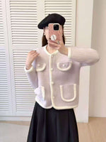 AutumnWinter New Arrival French Chic Mink Fur High-End Elegant Knitted Cardigan