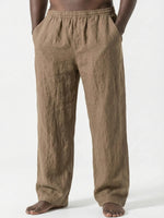 Men's Loose Casual Pants Linen Breathable Sweatpants