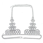 Rhinestone Body Chain Creative Bra Panty Body Chain Set