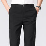 Men's Long PantsCotton Dress Trousers Loose Straight Leg