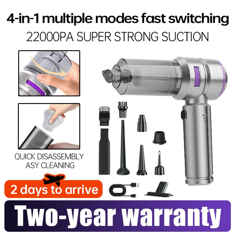 Car-mounted Vacuum Cleaner, Portable Handheld Brushless Powerful Dust Blower, High Suction Power Vacuum Cleaner