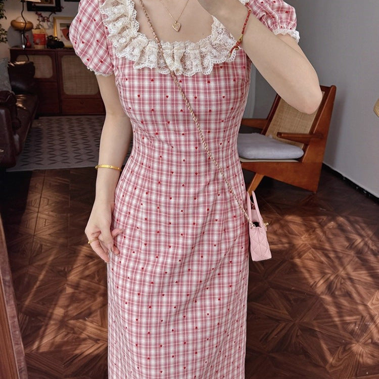 Compact Yet Stunning A One-of-a-kind, Beautifully Lacy Long Dress