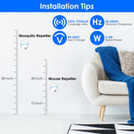 6 Packs Ultrasonic Pest Repellers Electric Plug-In Indoor Pest Control Mouse Repellent Chaser Deterrent Rodent Chaser For Home Kitchen Office Warehouse Hotel 22-65kHz