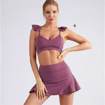 Women's Yoga Clothing Half Body Sports Skirt Suit
