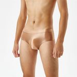 Seamless Crotch One Piece Oily Glossy Silky Panty