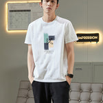 Pure Cotton Short-sleeve T-shirt Trendy Casual Top