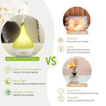 1Pc Drop Shaped Cool Mist Humidifier Ultrasonic Aroma Essential Oil Diffuser With LED Light For Office Home Room Vehicle Study Yoga Spa