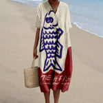 Women's Shirt-style Pocket Short-sleeve Dress
