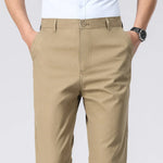 Men's Long PantsCotton Dress Trousers Loose Straight Leg