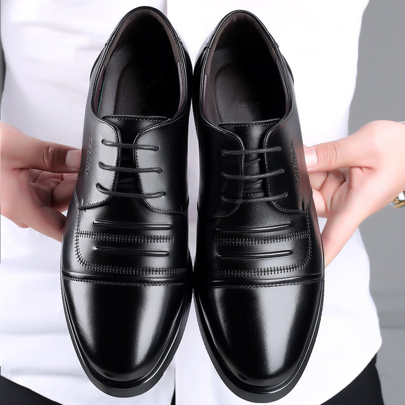 Men's Low-Cut Casual Cowhide Leather Shoes
