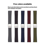 Ear Two-tone Striped Silicone Strap