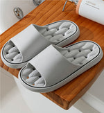 Non-slip Design Bathroom Slippers Home Summer Thick Sole Floor Bedroom House Shoes For Women Men