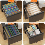 2 Drawer Mobile File Cabinet, Metal Under Desk Cabinet With Lock Name Card Holder For Office Home, Legal Letter Size, Assembly Required