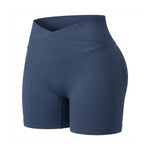 Seamless Knitted Womens Yoga Fitness Sports Three-Quarter Shorts