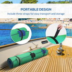 9 X 6 Lily Pad Water Mat For 2 Adults, Floating Water Pad For Lake, Pool, Ocean, Beach, And Boating, Green