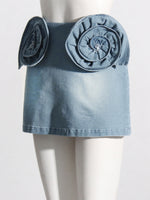 Stylish 3D Floral High-waisted Skirt