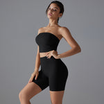 New Solid Color Chest Wrap Yoga Clothing Top