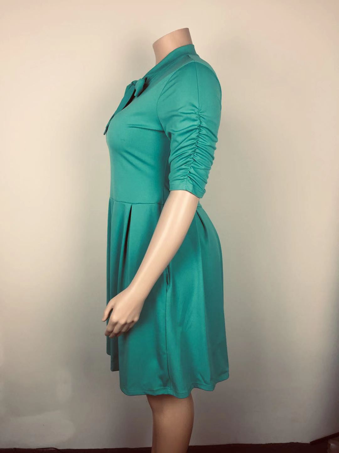 Best Selling Patchwork Bow Oversized Dress