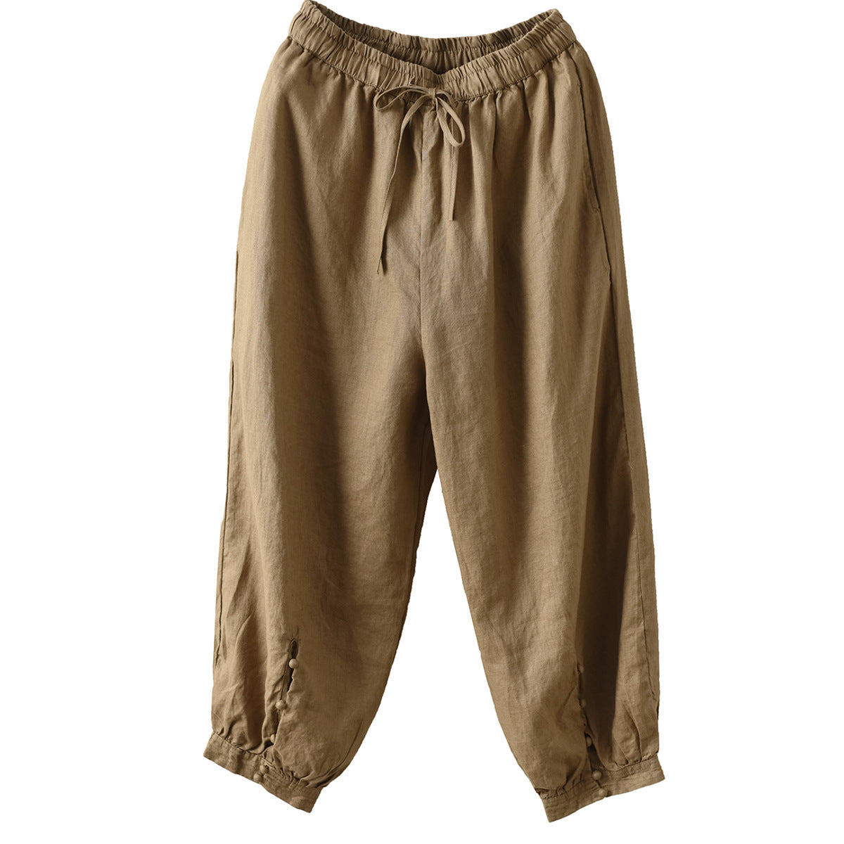 Retro Solid-color Casual Pants Draping And Figure-flattering Carrot Pants