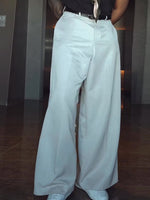High Waisted Drapey Wide Leg Suit Pants