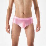 Seamless Crotch One Piece Oily Glossy Silky Panty