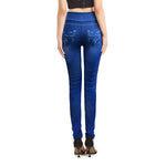 High-elasticity Womens Denim-style Leggings