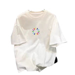 Men's Loose Plus-Size Crew-Neck Printed Athletic Base Layer Top