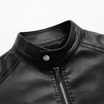 Men's PU Leather Jacket For Spring And Autumn
