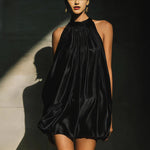 New Stylish High-neck Backless Mini Skirt