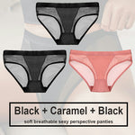 Women's Polyester Seamless Panty Three Piece Set