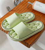 Non-slip Design Bathroom Slippers Home Summer Thick Sole Floor Bedroom House Shoes For Women Men